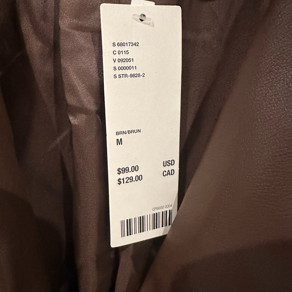 Oversized faux leather blazer - Picture 3 of 3